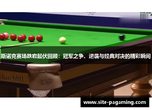 斯诺克赛场跌宕起伏回顾：冠军之争、逆袭与经典对决的精彩瞬间